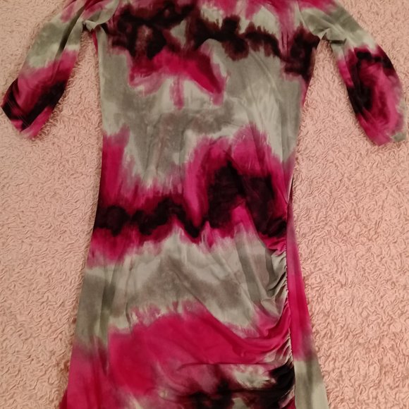 Barbie pink Rucht D'Oleo Designs colorful dress - Picture 2 of 6